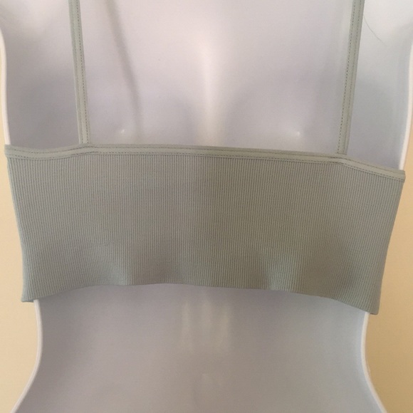 NEW Free People Gray/Blue Ali Crop Bra - Picture 6 of 6